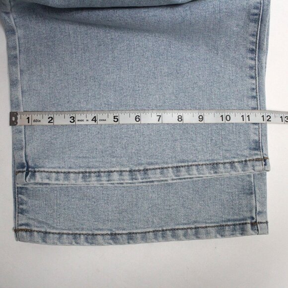 No Boundaries XL 16-18 No Waist Wide Leg Baggy Light Wash Blue Denim Jeans - Picture 12 of 12